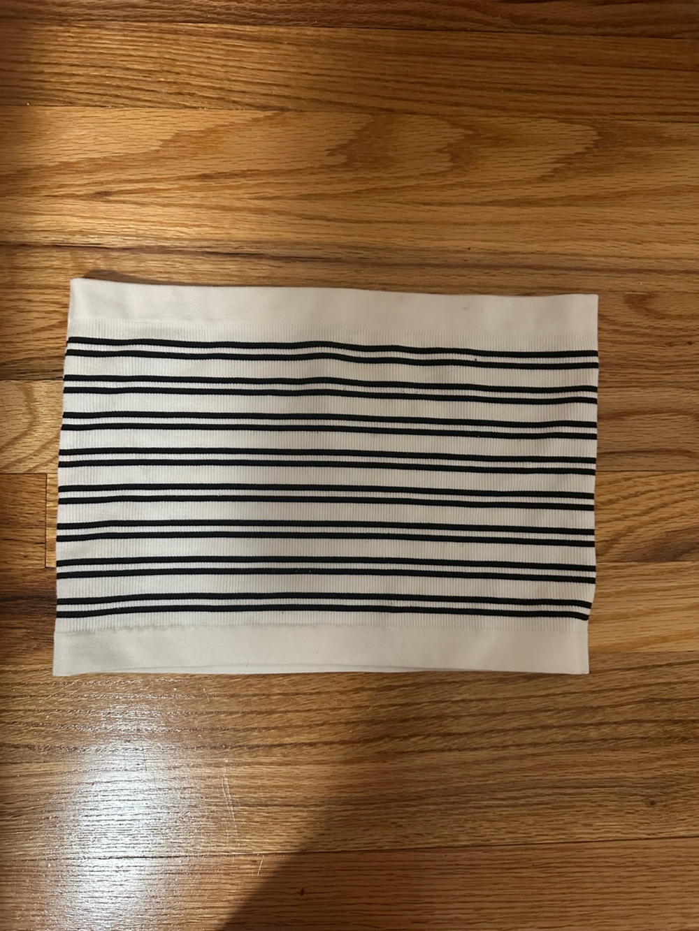 barely there Black and White Striped Tube Top